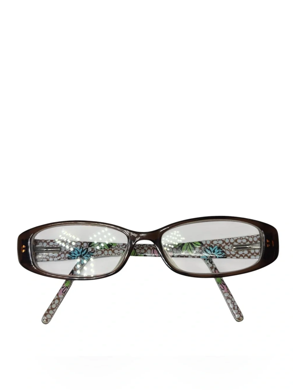 Vintage‎ Y2K 00s Coach New York Stephanie 557 Full Rim Brown Eyeglasses Frames